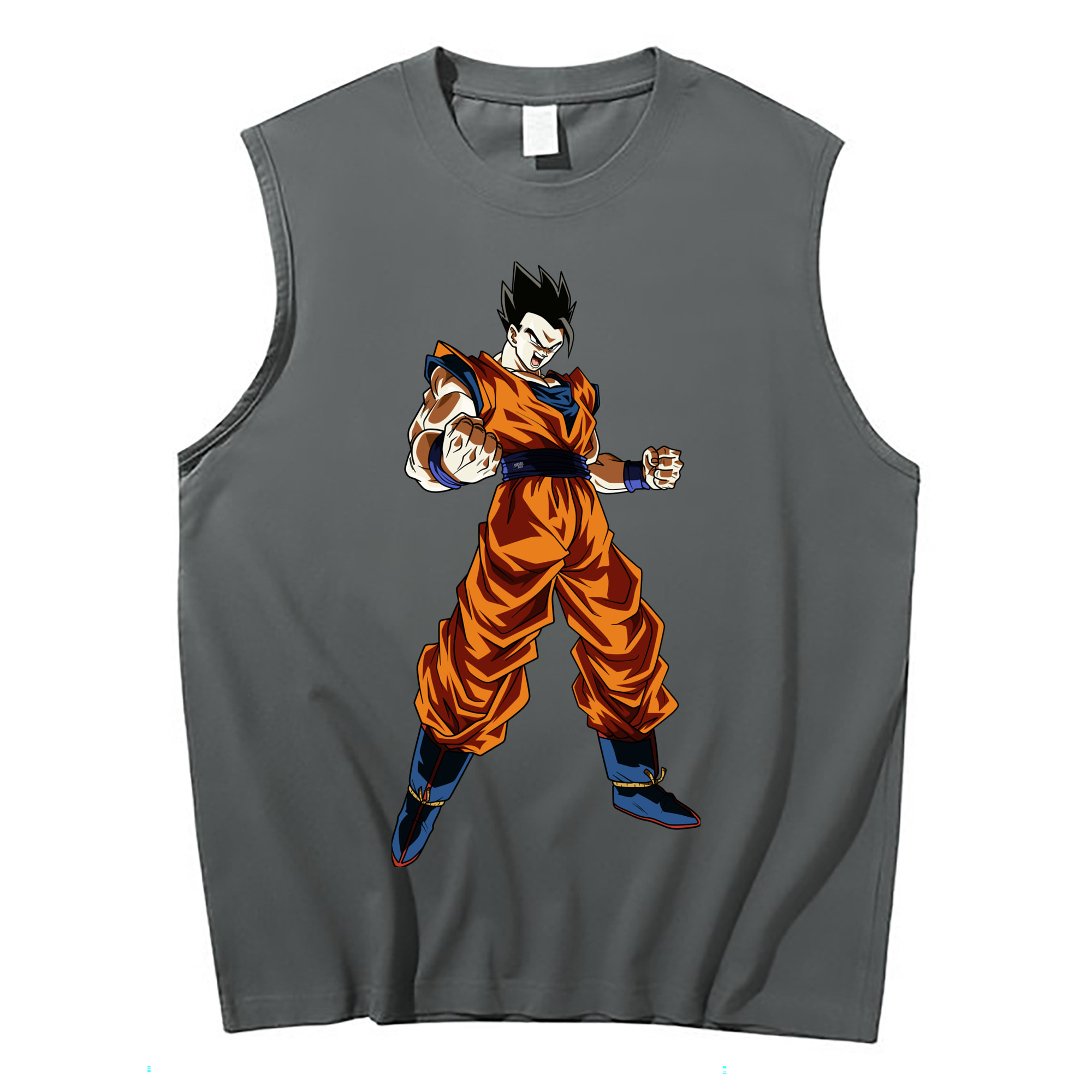 （画像用） ドラゴンボール 孫 悟飯（そんごはん）DRAGON BALL Son Gohan コットン100％タンクトップ（フロントプリント）